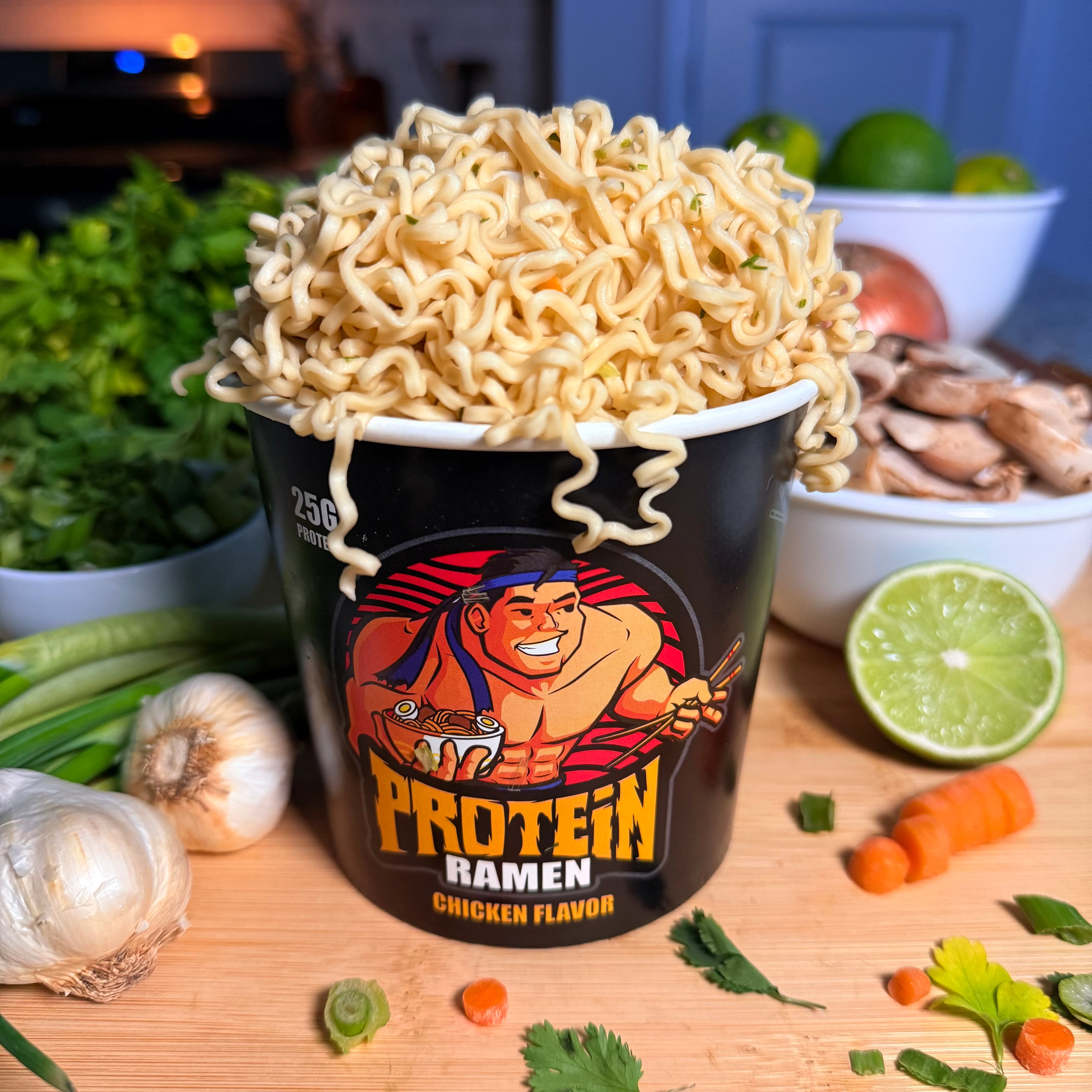 Miyoka Protein Chicken Flavored Ramen - 25 Grams of Protein